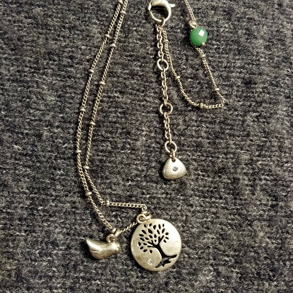 Fossil tree of life necklace